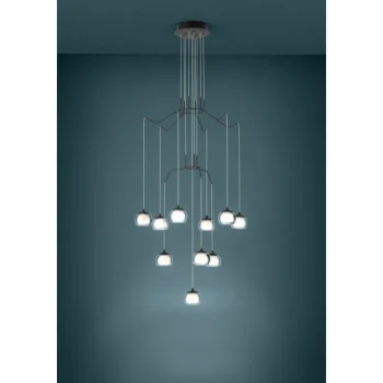 Eglo Sisävalaisimet-LED-riippuvalaisin 10-os Rovigana Musta