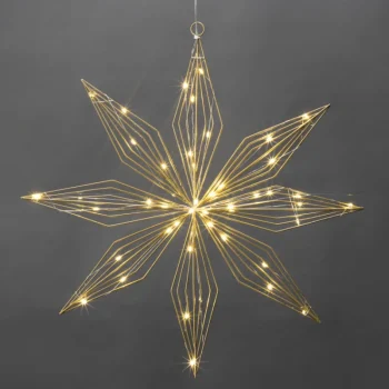 Kotikulta Koristevalot-LED-tähti Kulta