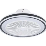 Eglo Sisävalaisimet-LED-tuuletinvalaisin Almeria Valkoinen/musta 3 X 8,5 W, IP20
