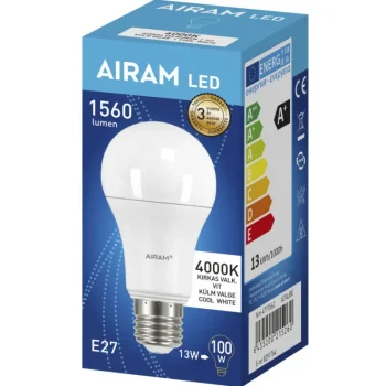 Airam Lamput-LED-vakiolamppu 13,5W E27 4000K 1560lm