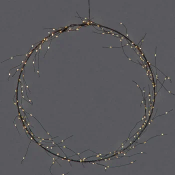 Star Trading Koristevalot-LED-valokranssi Nike 35 Cm Musta