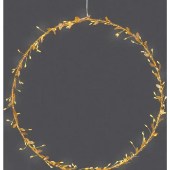 Star Trading Koristevalot-LED-valokranssi Winny 38 Cm Kulta