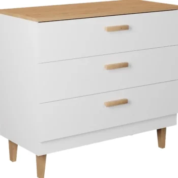 Kocot Huonekalut-Lipasto 100 Cm Denver Valkoinen/beige