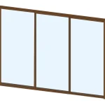 Keraplast Pihan Rakennusmateriaalit-Liukulasiovi 3-os Aukkoon 2870 X 2100 Mm, Tummanruskea Profiili