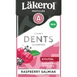 Purukumit^Läkerol Dents 36 G Raspberry Salmiak Pastilli