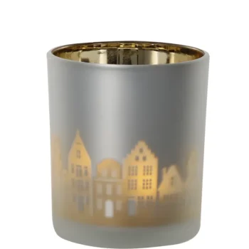 Kotikulta Kynttilänjalat Ja Kynttilät-Lämpökynttilälasi 10 Cm Old City