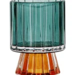 Kotikulta Kynttilänjalat Ja Kynttilät-Lämpökynttilälasi 6 X 8 Cm Pilari Sininen