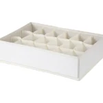 Iisi Vaatehuolto Ja -säilytys^Lokerikko 18-osainen Luonnonvalkoinen