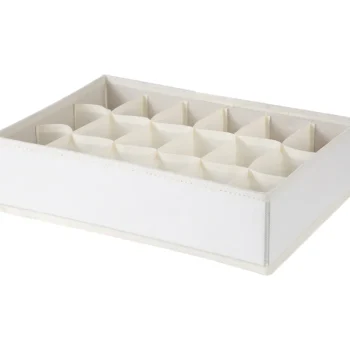 Iisi Vaatehuolto Ja -säilytys^Lokerikko 18-osainen Luonnonvalkoinen