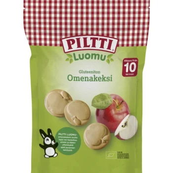 Piltti Lastenruoka-ateriat Ja Välipalat^Luomuomenakeksi 150 G Gluteeniton 10 Kk