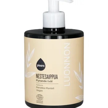 Pisara Luonnonkosmetiikka-Luonnon Nestesaippua 500 Ml Persikka-manteli