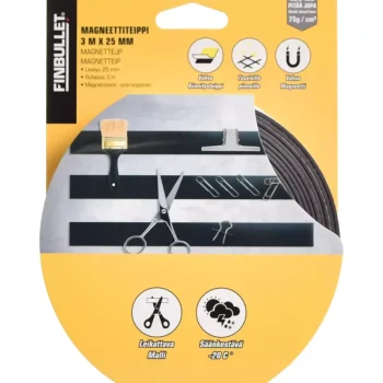 Finbullet Teipit-Magneettiteippi 3 M X 25 Mm Heavy