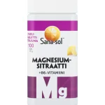 Sana Sol Terveysravinteet Ja -valmisteet^Magnesiumsitraatti + B6 Sana-sol 100 Kpl 170 G