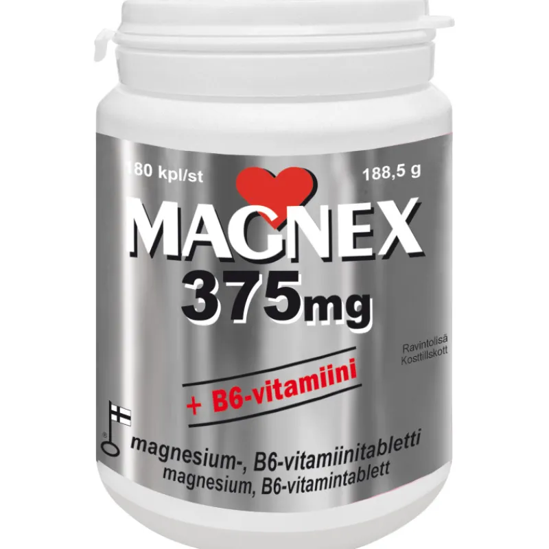 magnex-375-mg-b6-180kpl-1885g-PPwWUHlq-0.webp Vitabalans Terveysravinteet Ja -valmisteet^Magnex 375 Mg + B6 180kpl 188,5g