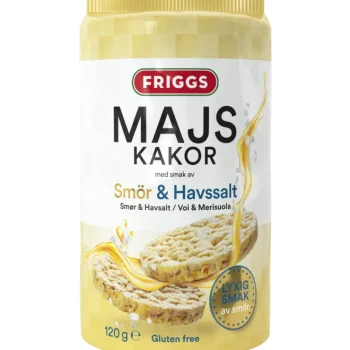 Friggs Maissi-, Kaura-, Ja Riisikakut^Maissikakku 120 G Voi & Merisuola
