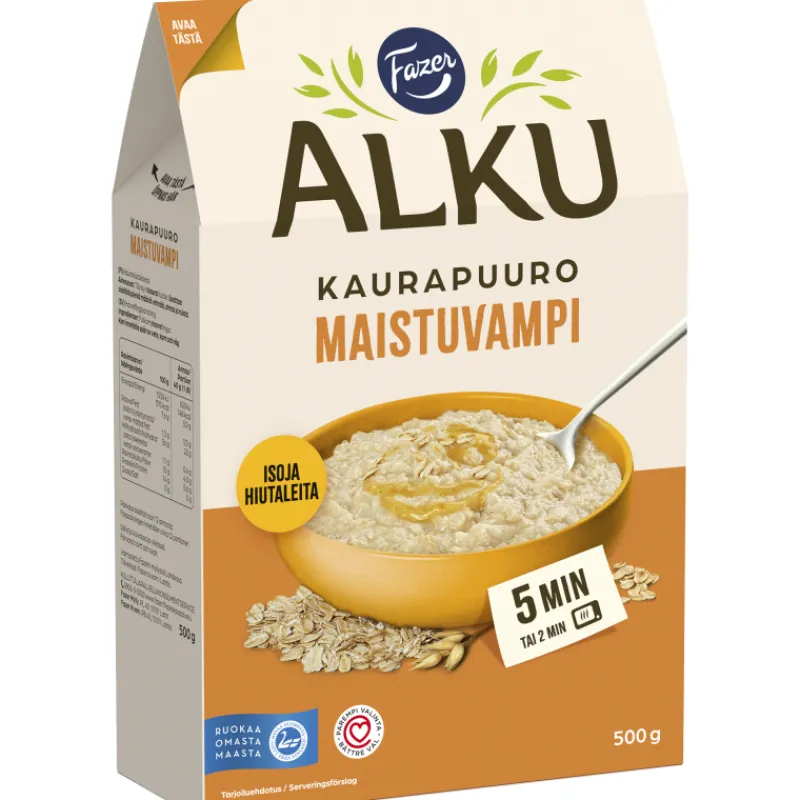 maistuvampi-kaurapuuro-fazer-a-eQyriDvB-0.webp Fazer Alku Hiutaleet Ja Ryynit^Maistuvampi Kaurapuuro 500 G