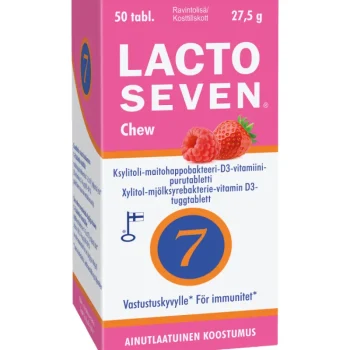 Vitabalans Terveysravinteet Ja -valmisteet^Maitohappobakteeri + D-vitamiini 50 Kpl Lacto Seven