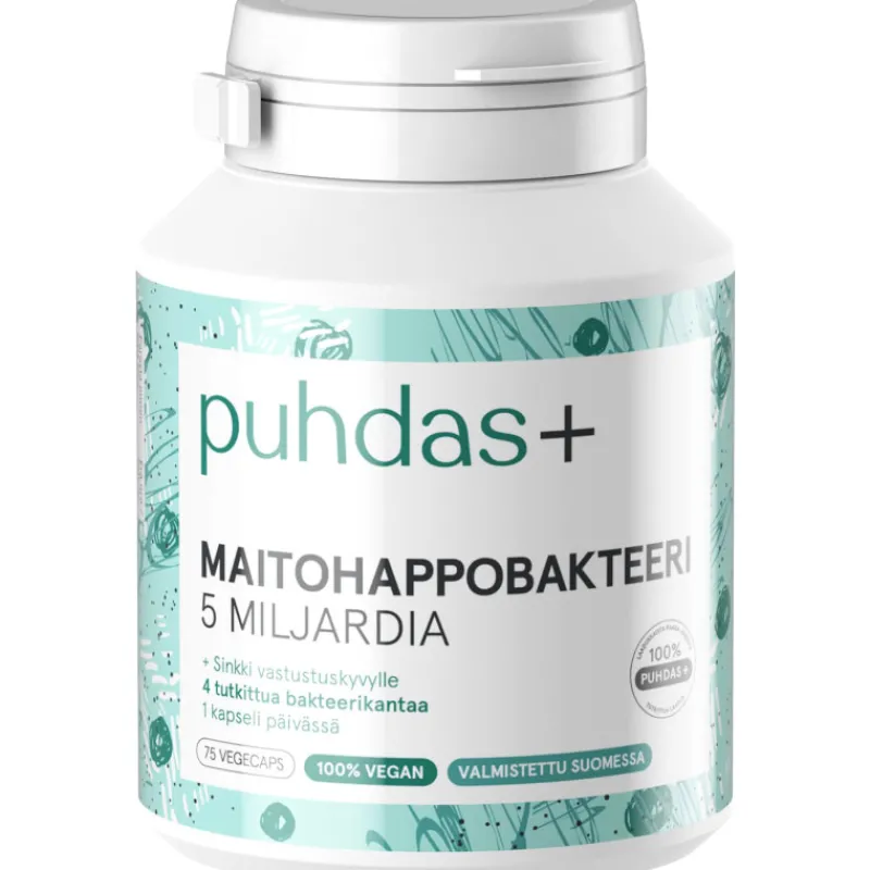 maitohappobakteeri-puhdas-5-mi-HjOFUCzj-0.webp Puhdas+ Terveysravinteet Ja -valmisteet^Maitohappobakteeri 5 Miljardia 75 Kpl