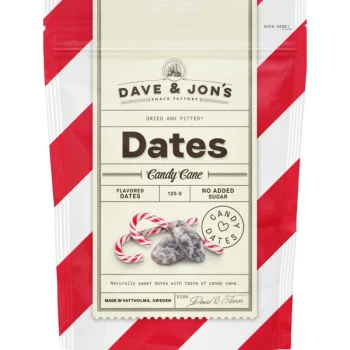 Dave & Jon's Pähkinät Ja Kuivatut Hedelmät^Makutaateli 125 G Karkkikeppi