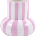 Miny Maljakot Ja Koriste-esineet-Maljakko Vaaleanpunainen, Valkoinen Raita