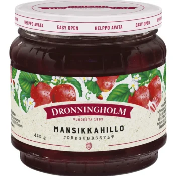 Dronningholm Hillot, Marmeladit Ja Kiisselit^Mansikkahillo 440 G