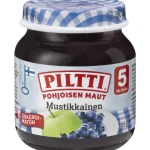 Piltti Lastenruoka-ateriat Ja Välipalat^Marja-hedelmäsose 125 G Pohjoisen Maut Mustikkainen 5 Kk