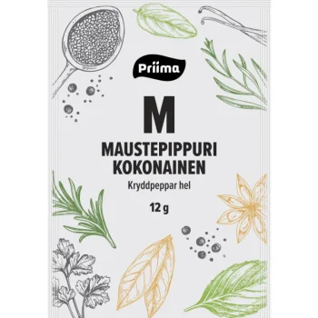 Priima Mausteet Ja Liemivalmisteet^Maustepippuri 12 G, Kokonainen