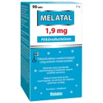 Vitabalans Terveysravinteet Ja -valmisteet^Melatal 1,9 Mg 90 Kpl