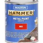 Hammer Maalit-Metallimaali 750 Ml Punainen Sileä
