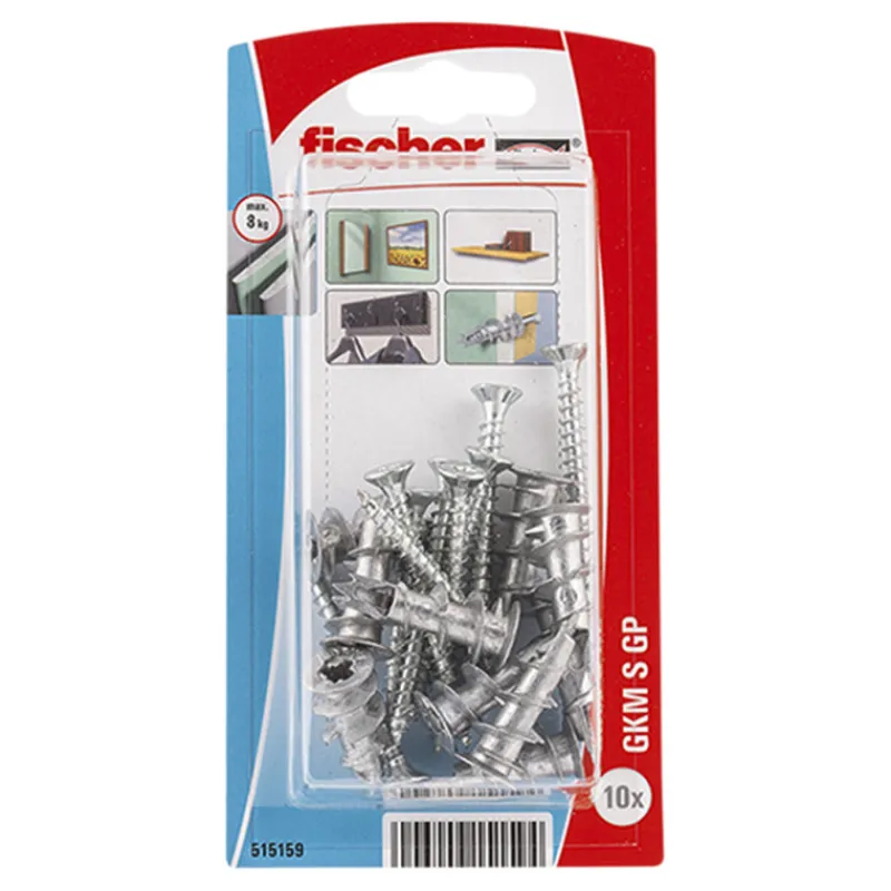 metallinen-kipsilevytulppa-gkm-pYBZgKMu-0.webp Fischer Naulat Ja Ruuvit-Metallinen Kipsilevytulppa GKM 10+10 Kpl