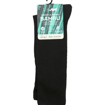 Sidoste Miesten Sukat-Miesten Bambusukat Puristamaton Musta