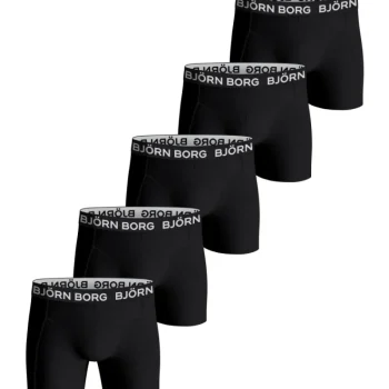 Björn Borg Miesten Alusvaatteet-Miesten Bokserit 5 Kpl/pkt Musta
