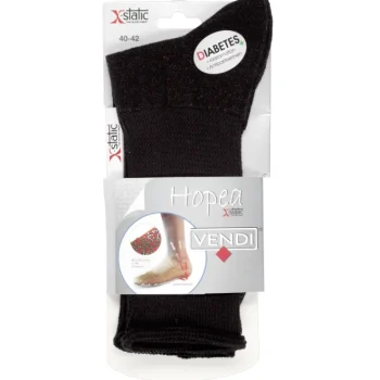 Vendi Miesten Sukat^Miesten Hopeasukat X-Static Musta