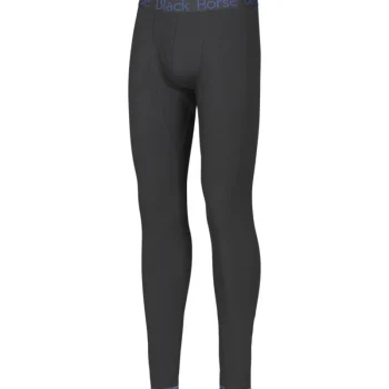 Black Horse Miesten Alusvaatteet-Miesten Pitkät Puuvillaiset Alushousut Black Stone Musta