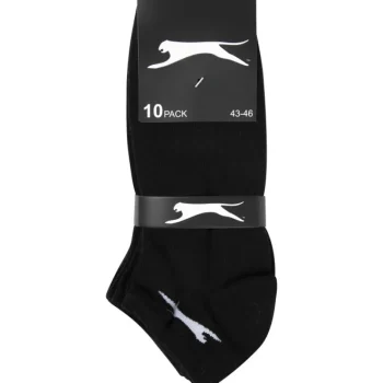Slazenger Miesten Sukat-Miesten Sneakersukat 10 Pr/pkt Musta