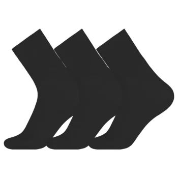 Slazenger Miesten Sukat-Miesten Sukat Fine Quarter 3 Pr/pkt Musta