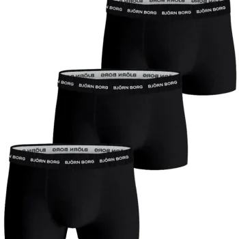 Björn Borg Miesten Alusvaatteet-Miesten Trunk-alushousut 3-pack Musta