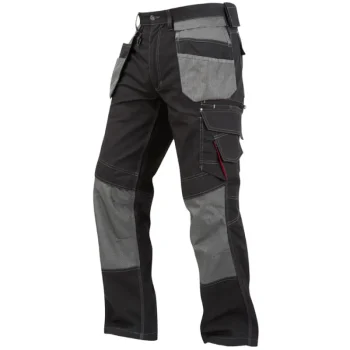 Lee Cooper Työvaatteet-Miesten Työhousut Workwear Holster Pocket Cargo Musta