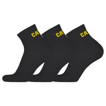 Cat Miesten Sukat-Miesten Työsukat Work Quarters 3 Pr/pkt Musta