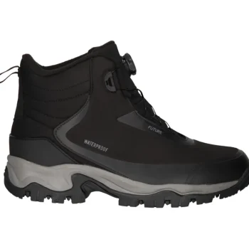 Future Tt Sport Miesten Kengät-Miesten Vedenpitävät Trekkingkengät Leira Rulla-pikalukko Musta