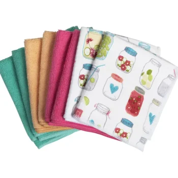 Siivousvälineet^Mikrokuituliina 8 Kpl