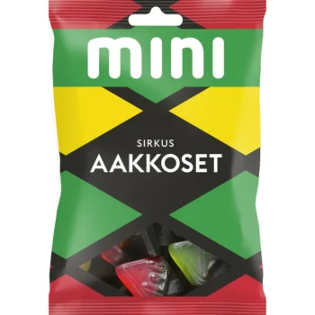 Malaco Karkit^Mini Aakkoset 120 G Sirkus