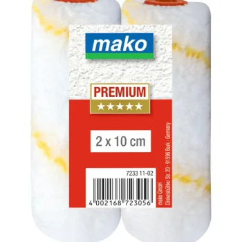 Mako Maalaustarvikkeet-Minisylinteri 10 Cm 2 Kpl Keltaraita