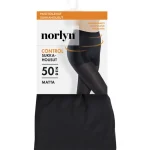 Norlyn Naisten Sukat Ja Sukkahousut-Muotoilevat Naisten Sukkahousut Control 50 Den Musta