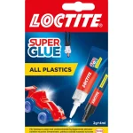 Loctite Liimat, Massat Ja Tasoitteet-Muovipikaliima Super Glue All Plastics, 2 G / 4 Ml