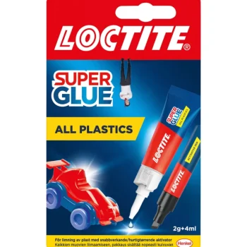 Loctite Liimat, Massat Ja Tasoitteet-Muovipikaliima Super Glue All Plastics, 2 G / 4 Ml