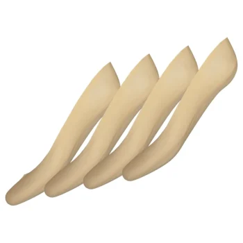 Pola Naisten Sukat Ja Sukkahousut-Naisten Avokassukat 4 Pr/pkt Beige