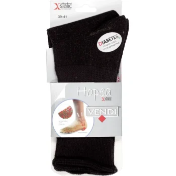 Vendi Naisten Sukat Ja Sukkahousut-Naisten Hopeasukat X-Static Musta