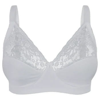 Pola Plus Naisten Alusvaatteet^Naisten Kaarituettomat Rintaliivit Dosya Minimizer Valkoinen