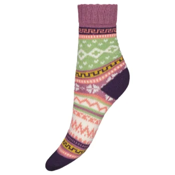 Pola Naisten Sukat Ja Sukkahousut-Naisten Kirjoneulesukat 1 Pr/pkt